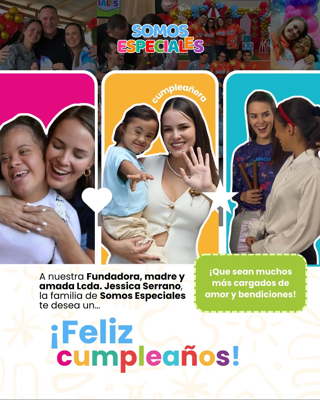 Feliz cumpleaños @serranojessi a nuestra mamá fundadora. 
Hoy más que nunca queremos decirte: gracia...